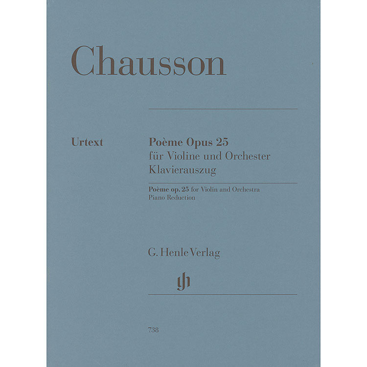 Poeme Op For Violin And Piano Urtext Ernest Chausson Carriage