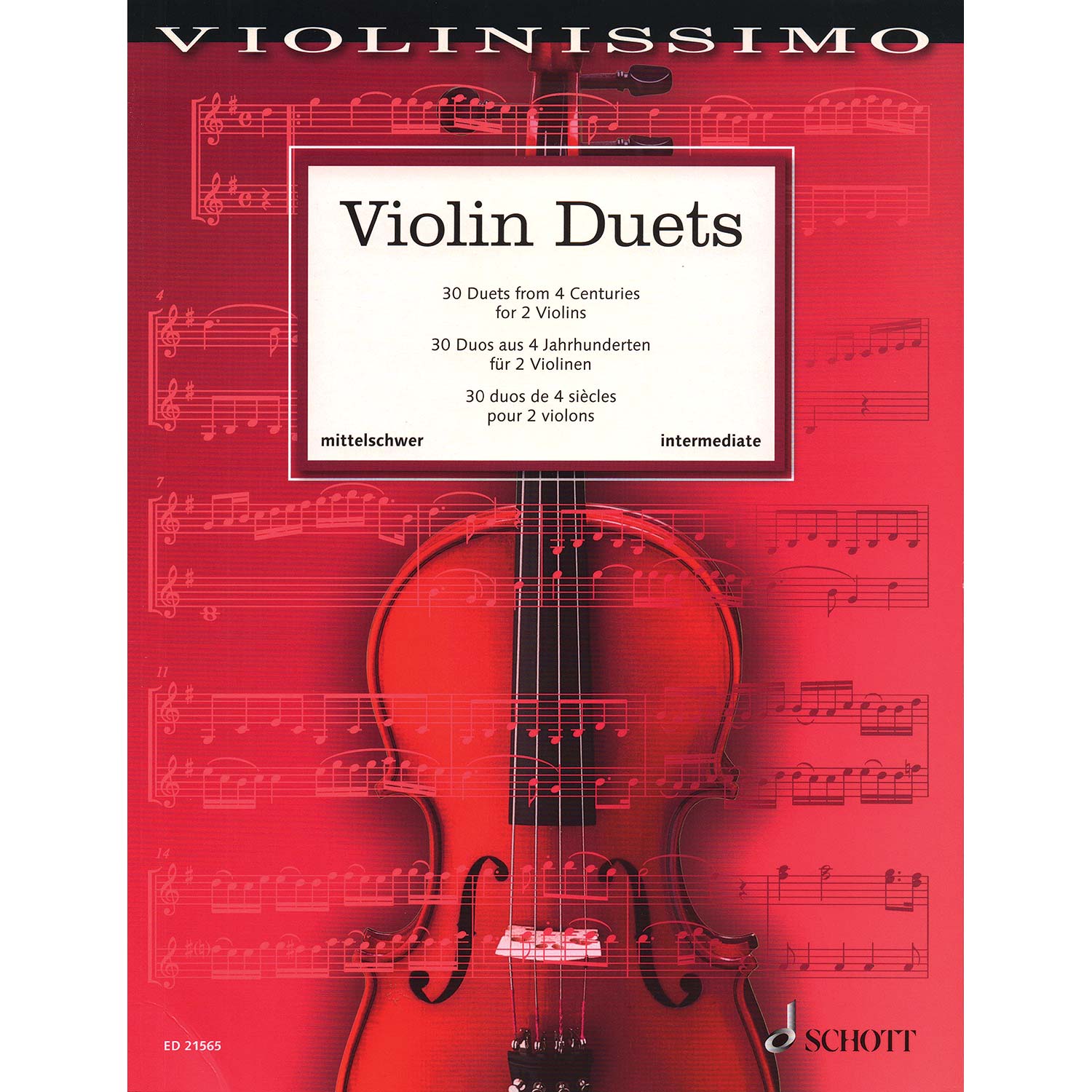 Violin Duets 30 Duets For 2 Violins Various Schott - 