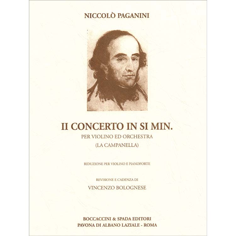 Concerto No. 2 In B Minor Op. 7, For Violin And Piano; Nicolo Paganini ...