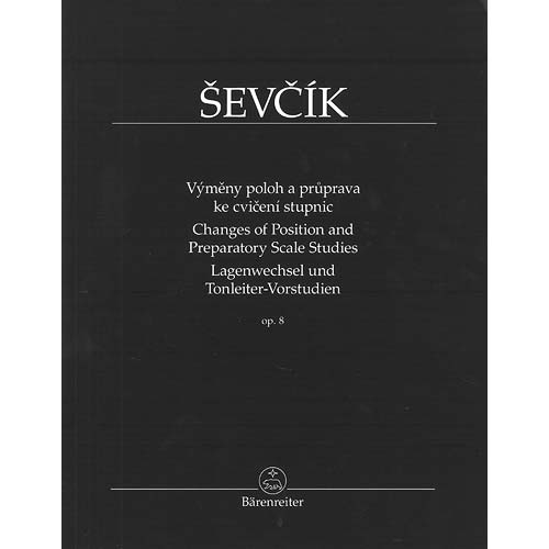 Shifting & Preparatory Scale Studies, Opus 8, for violin (urtext); Otakar  Sevcik (Barenreiter Verlag)